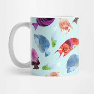 Fish Shaped Flowers Mug